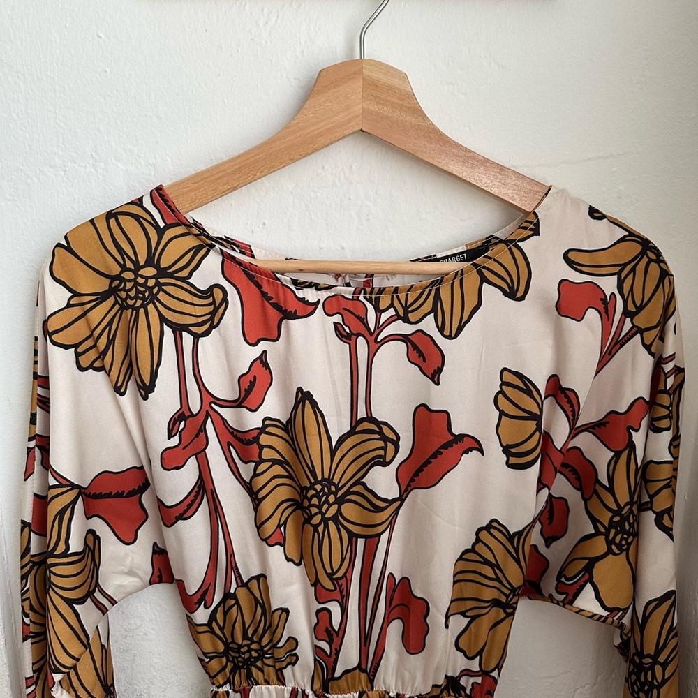 Floral long sleeve dress